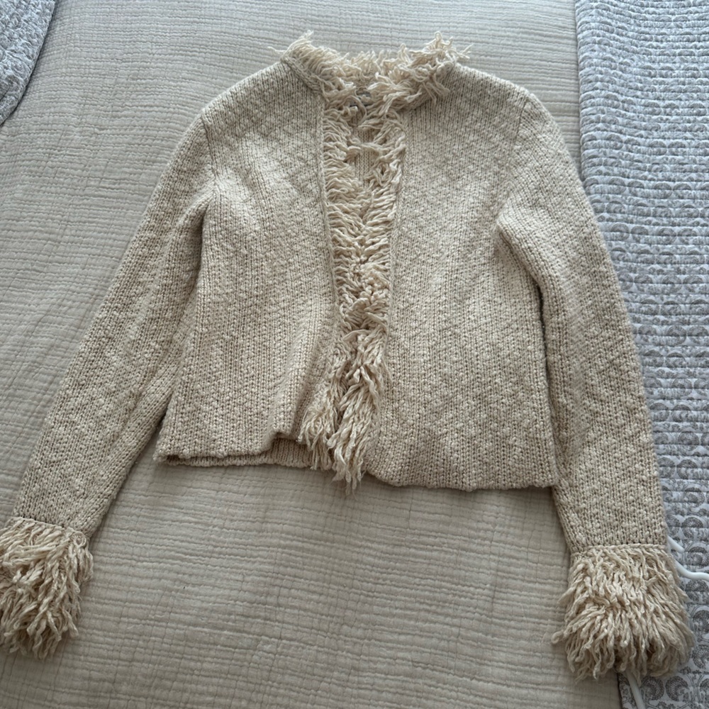 Zara fringe cardigan